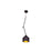 Access Lighting Pizzazz 1 Light Pendant, Black and Gold