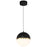 Access Lighting Unity LED Pendant, Black/Brushed Brass/White - 23946LEDD-BWA-WHT