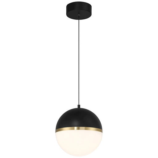 Access Lighting Unity LED Pendant, Black/Brushed Brass/White - 23946LEDD-BWA-WHT