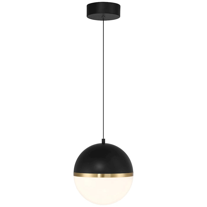 Access Lighting Unity LED Pendant, Black/Brushed Brass/White