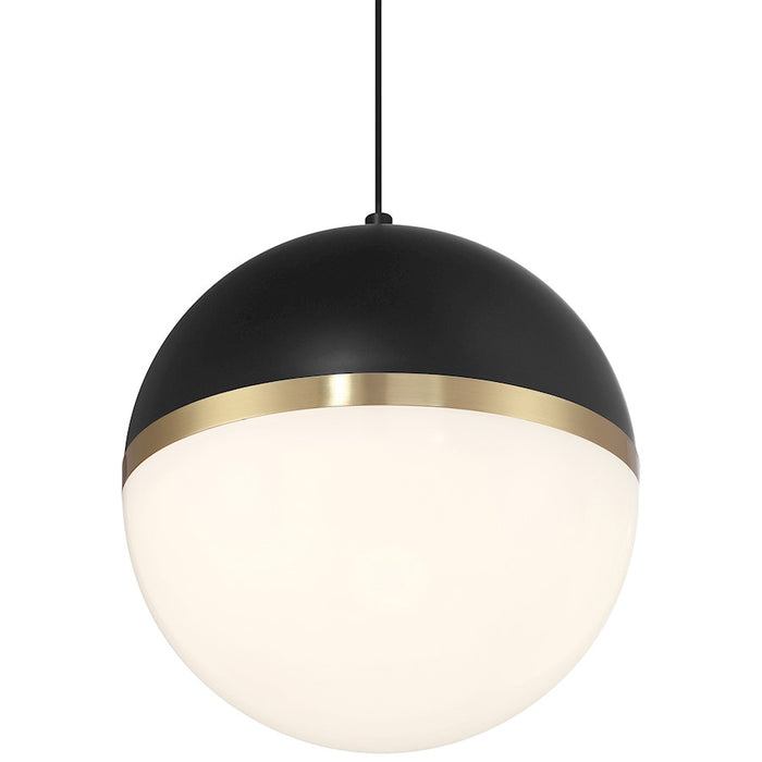 Access Lighting Unity LED Pendant, Black/Brushed Brass/White