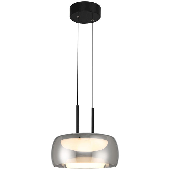 Access Lighting Chloe LED Pendant, Matte Black/Smoke - 28986LEDD-MBL-SMK