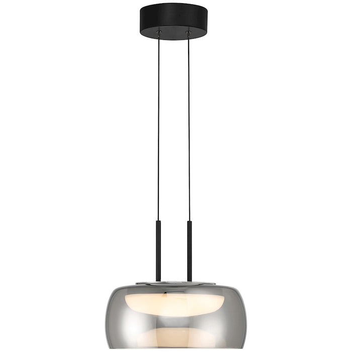 Access Lighting Chloe LED Pendant, Matte Black/Smoke