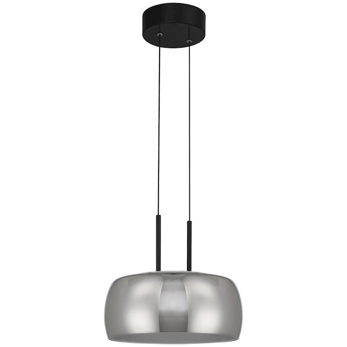 Access Lighting Chloe LED Pendant, Matte Black/Smoke