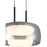 Access Lighting Chloe LED Pendant, Matte Black/Smoke