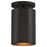 Access Lighting Pint 1 Light Outdoor LED Flush, Black/Black