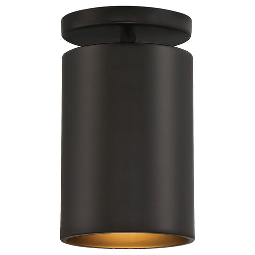 Access Lighting Pint 1 Light Outdoor LED Flush, Black/Black