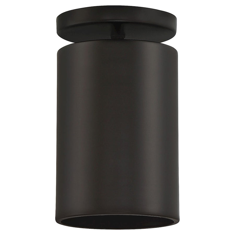 Access Lighting Pint 1 Light Outdoor LED Flush, Black/Black