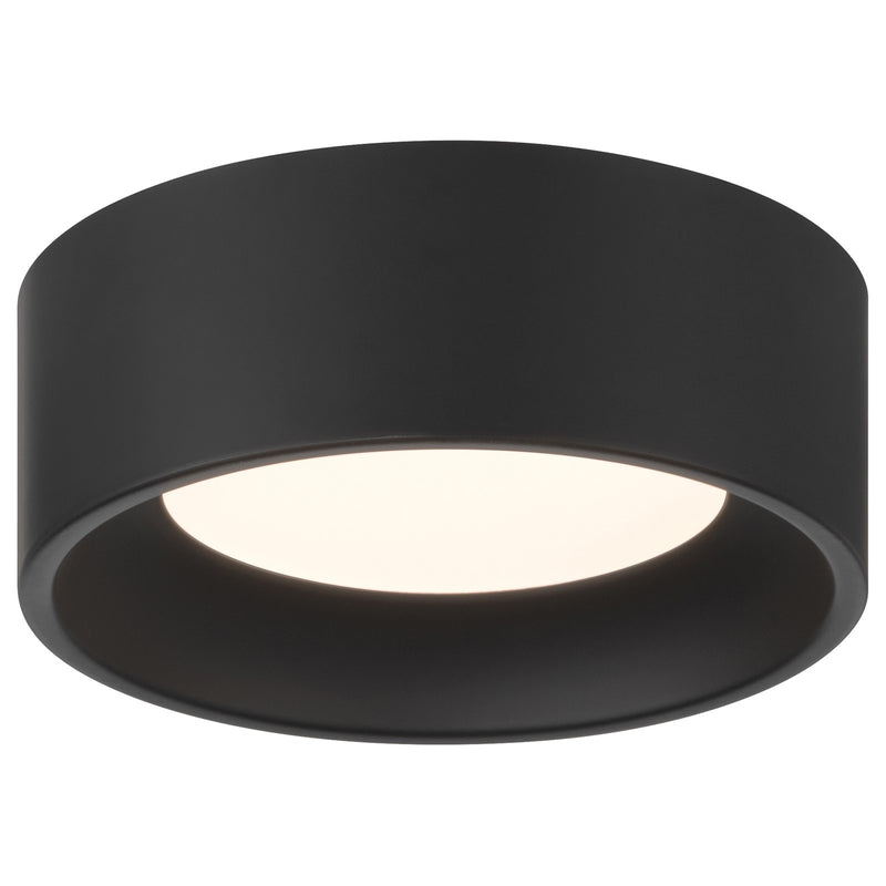 Access Bongo 5CCT LED Flush Mt, 2"H, Black/Acrylic Lens