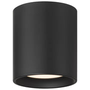 Access Bongo 5CCT LED Flush Mt, 6"H, Black/Acrylic Lens