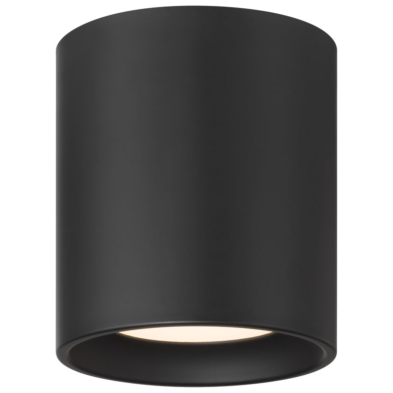 Access Bongo 5CCT LED Flush Mt, 6"H, Black/Acrylic Lens