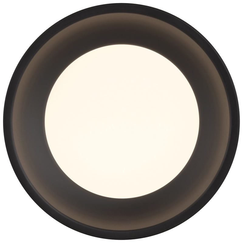 Access Bongo 5CCT LED Flush Mt, 6"H, Black/Acrylic Lens