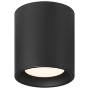 Access Bongo 5CCT LED Flush Mt, 6"H, Black/Acrylic Lens