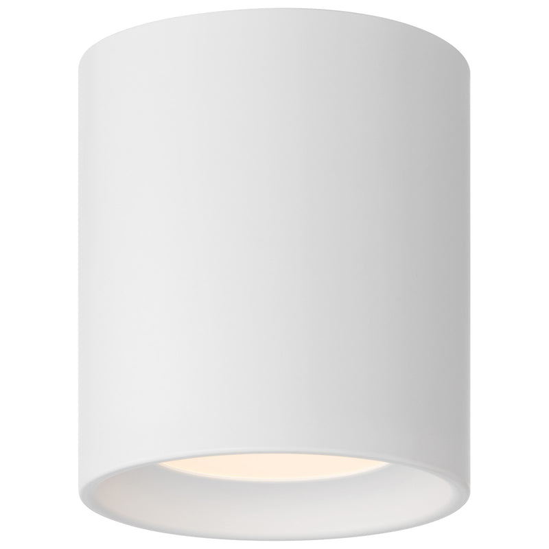 Access Bongo 5CCT LED Flush Mt, 6"H, White/Acrylic Lens