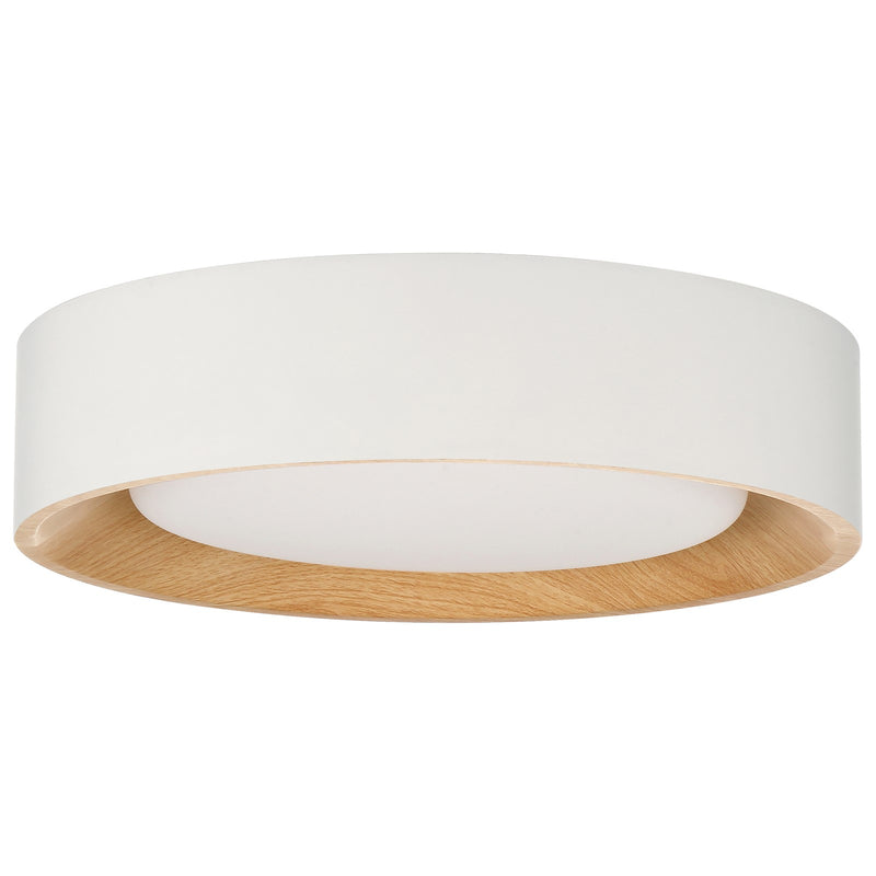 Access Maddy 3CCT LED Flush Mt, 13.75", White/Acrylic Lens