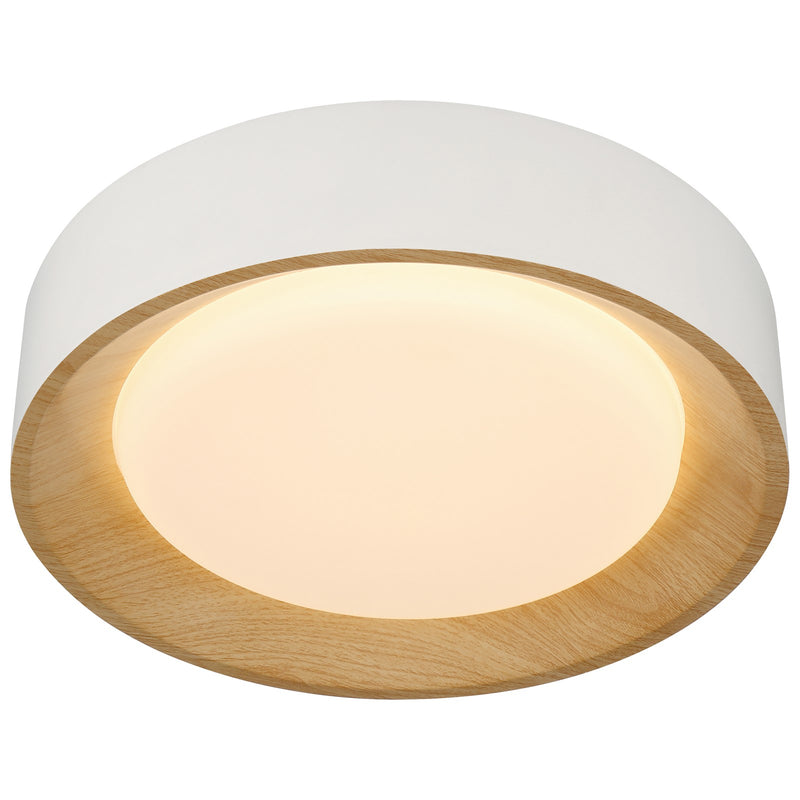 Access Maddy 3CCT LED Flush Mt, 13.75", White/Acrylic Lens