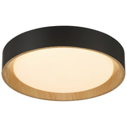 Access Maddy 3CCT LED Flush Mt, 17.5", Black/Acrylic Lens