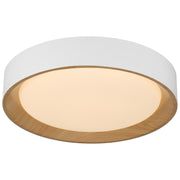 Access Maddy 3CCT LED Flush Mt, 17.5", White/Acrylic Lens