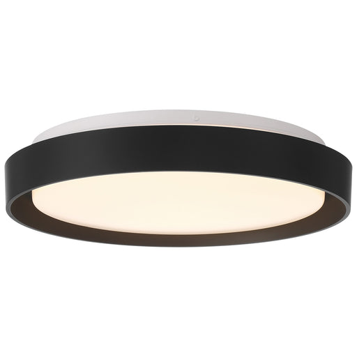 Access Lumea 3CCT LED Flush Mt, 15.5", Black/Acrylic Lens