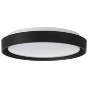 Access Lumea 3CCT LED Flush Mt, 15.5", Black/Acrylic Lens