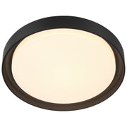 Access Lumea 3CCT LED Flush Mt, 15.5", Black/Acrylic Lens