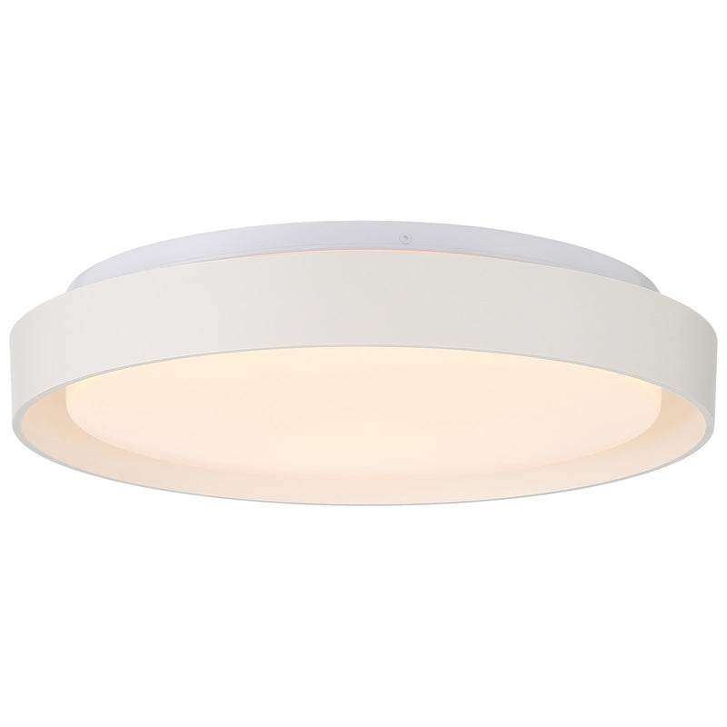Access Lumea 3CCT LED Flush Mt, 15.5", White/Acrylic Lens