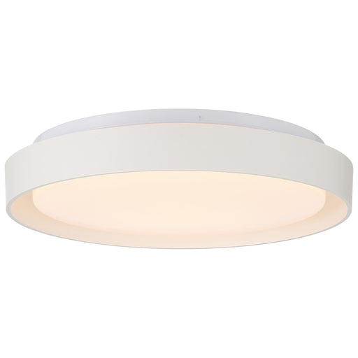 Access Lumea 3CCT LED Flush Mt, 15.5", White/Acrylic Lens