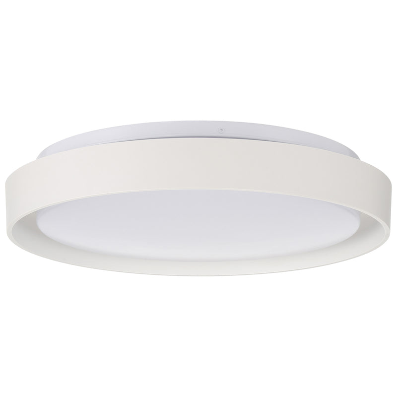 Access Lumea 3CCT LED Flush Mt, 15.5", White/Acrylic Lens