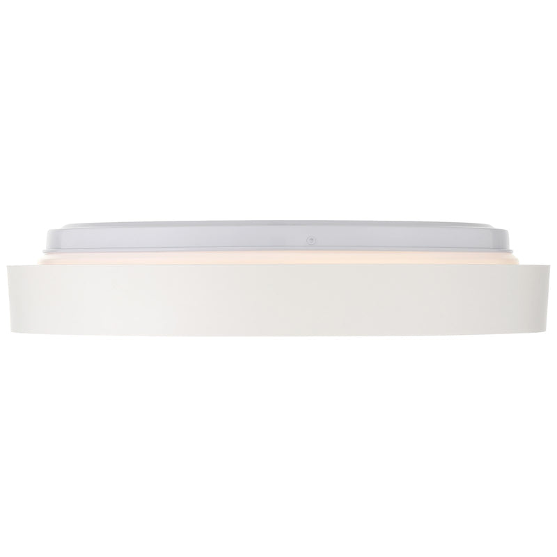 Access Lumea 3CCT LED Flush Mt, 15.5", White/Acrylic Lens