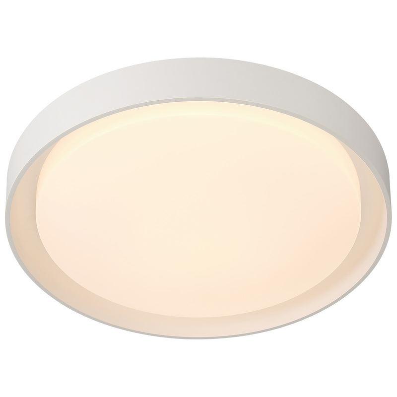 Access Lumea 3CCT LED Flush Mt, 15.5", White/Acrylic Lens