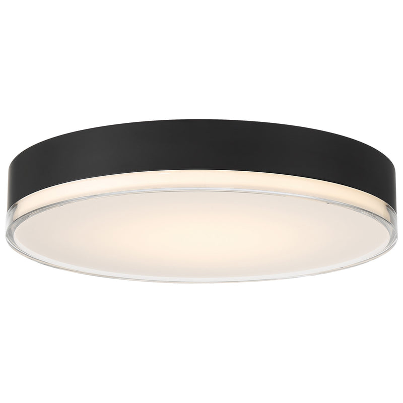 Access Mona 3CCT LED Flush Mt, 15.75", Black/Acrylic Lens
