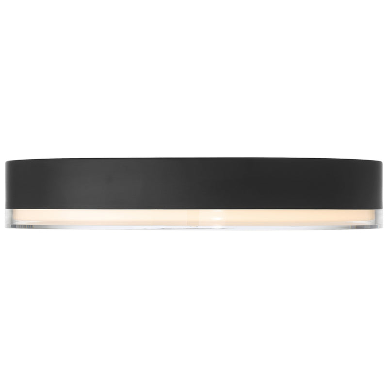 Access Mona 3CCT LED Flush Mt, 15.75", Black/Acrylic Lens