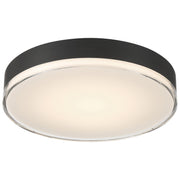 Access Mona 3CCT LED Flush Mt, 15.75", Black/Acrylic Lens