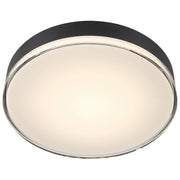 Access Mona 3CCT LED Flush Mt, 15.75", Black/Acrylic Lens