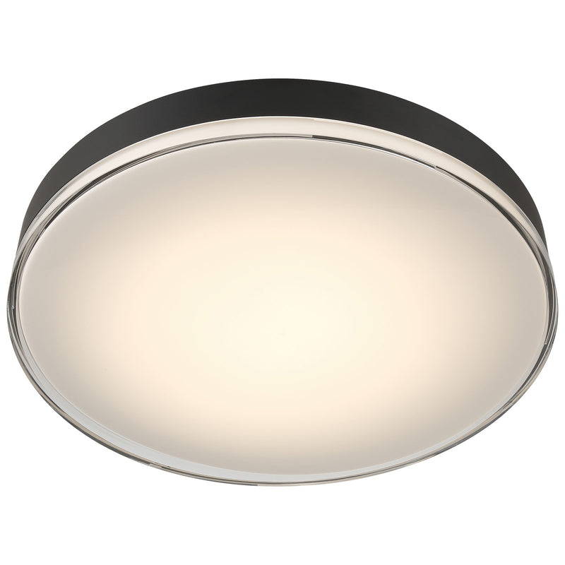 Access Mona 3CCT LED Flush Mt, 19.75", Black/Acrylic Lens