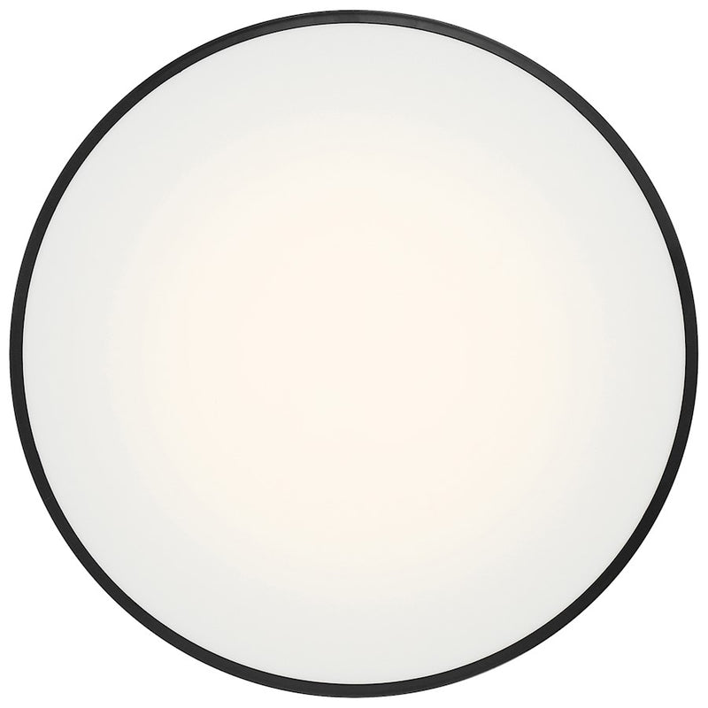 Access Lighting Como 18" LED Flush Mount, Black/White