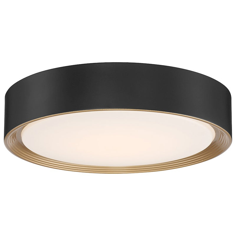 Access Lighting Malaga 16" LED Flush, Black/White
