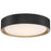 Access Lighting Malaga 16" LED Flush, Black/White - 49970LEDDCS-MBL-ACR