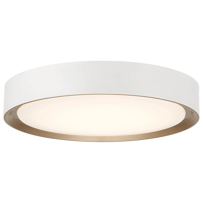 Access Lighting Malaga 20" LED Flush Mount, White/White - 49971LEDDCS-MWH-ACR