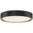 Access Lighting Malaga 1 Light LED Flush Mount, Black/Clear