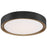 Access Lighting Malaga 1 Light LED Flush Mount, Black/Clear