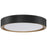 Access Lighting Malaga 1 Light LED Flush Mount, Black/Clear
