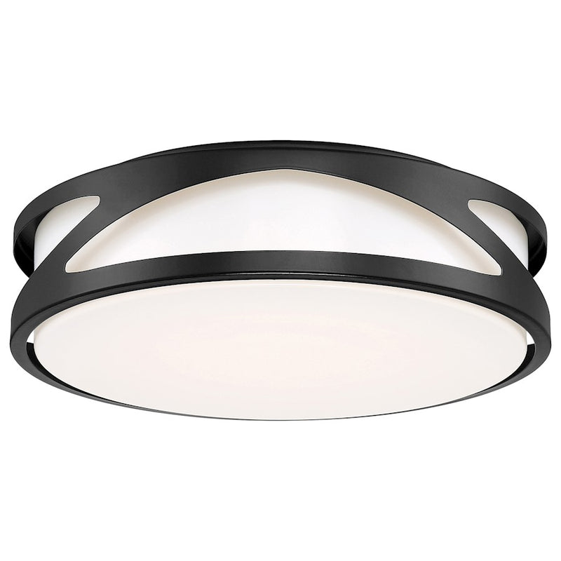 Access Lighting Lucia 3CCT LED Flush Mount, Black/White