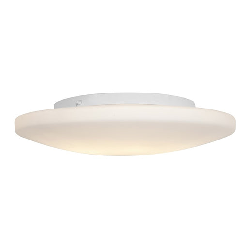 Access Lighting Orion 1 Light 13" Flush Mount, White
