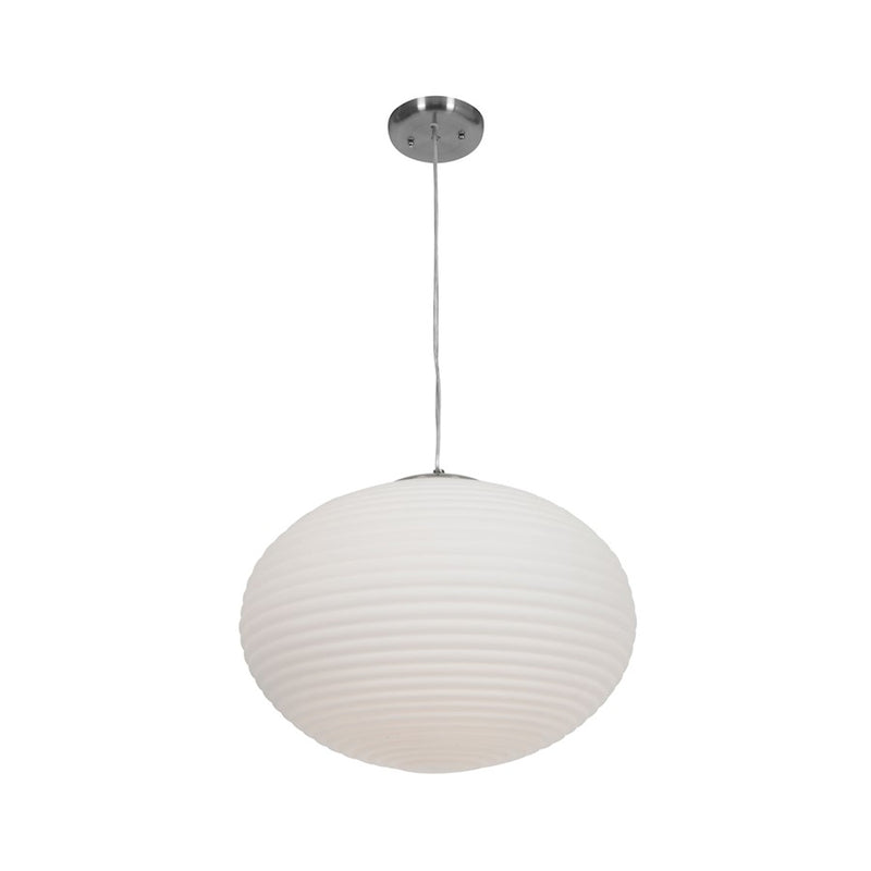 Access Lighting Callisto 3 Light Pendant, Brushed Steel