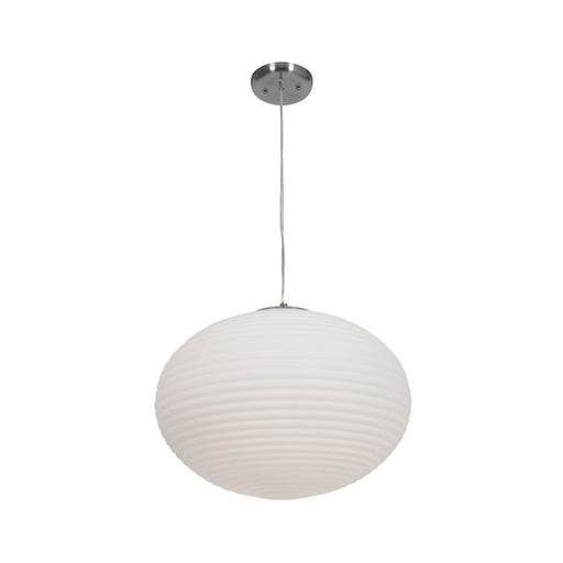 Access Lighting Callisto 3 Light Pendant, Brushed Steel