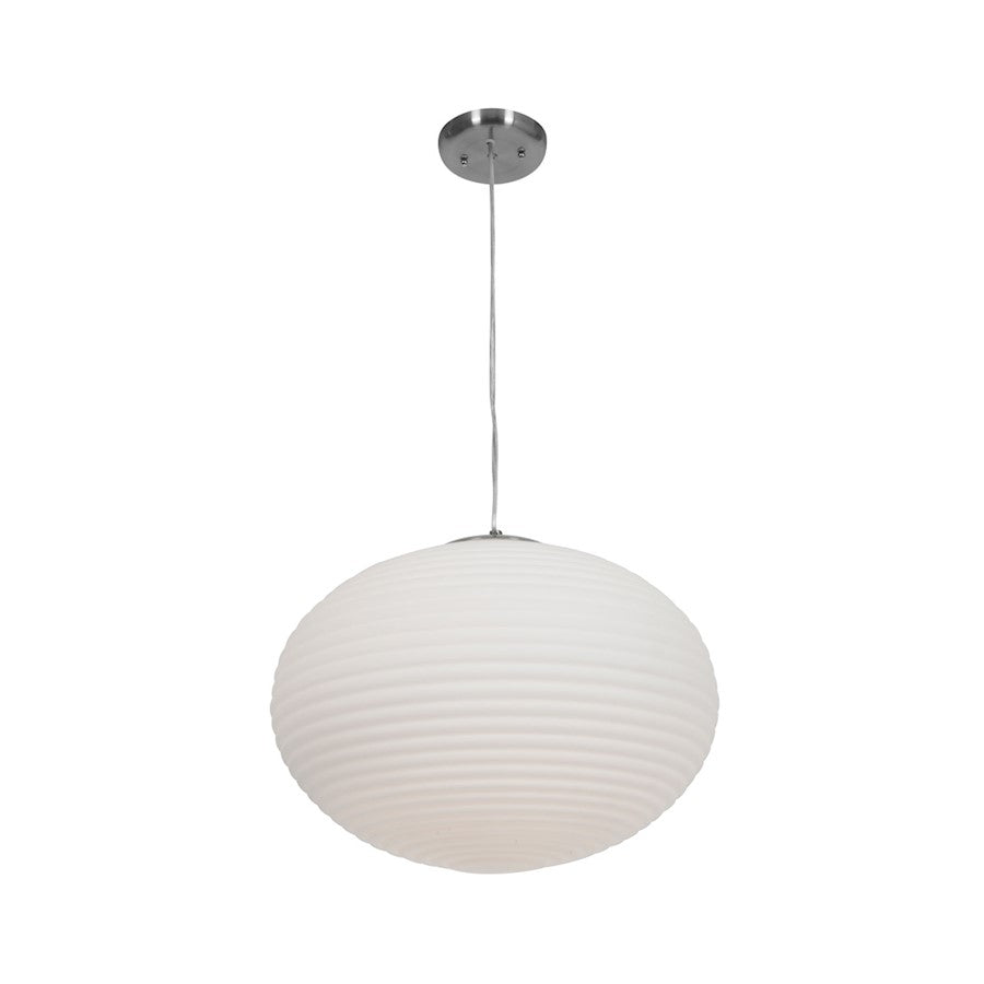 Access Lighting Callisto 3 Light Pendant, Brushed Steel