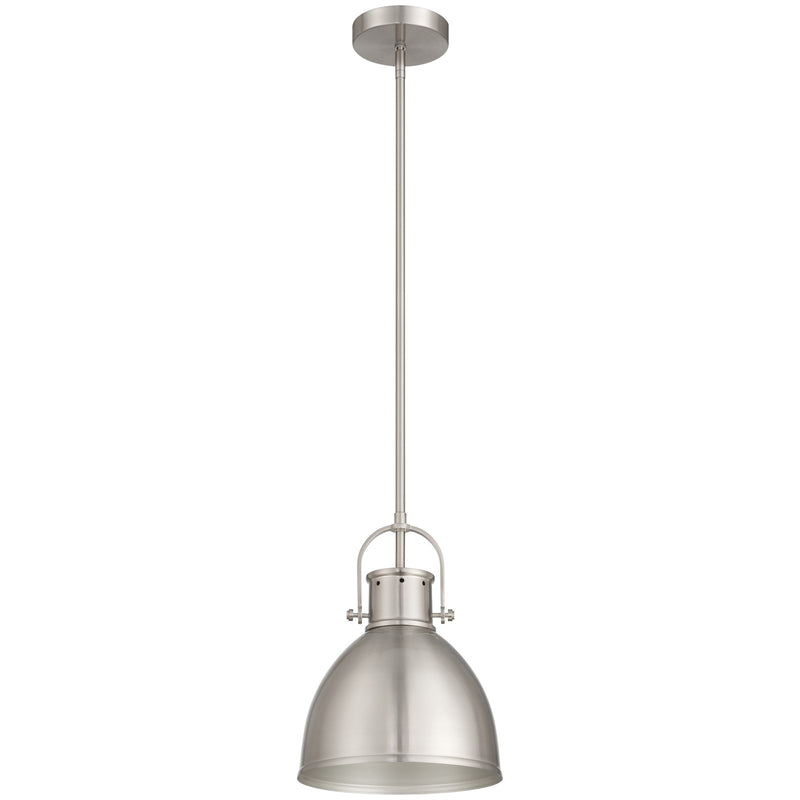 Access Lighting London 1 Light Pendant, Brushed Steel/Brushed Steel