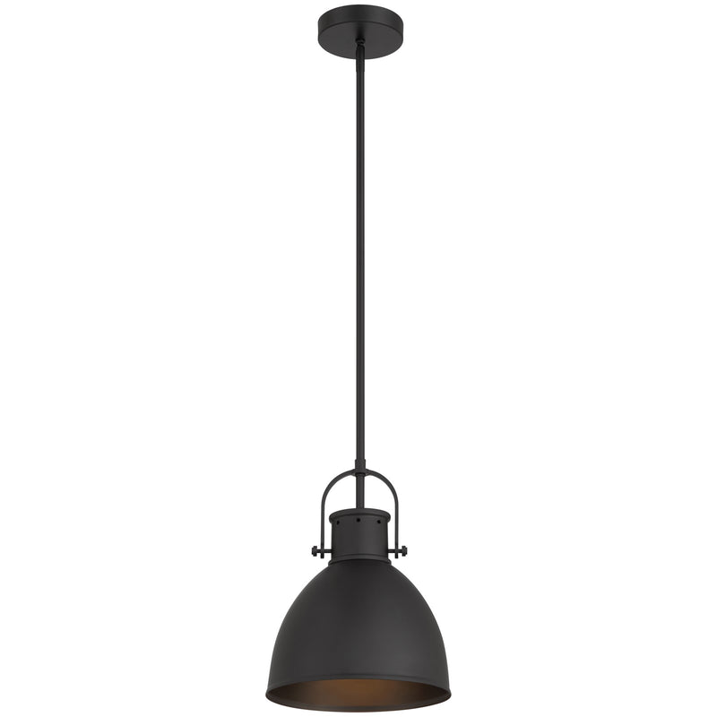 Access Lighting London 1 Light Pendant, Matte Black/Matte Black