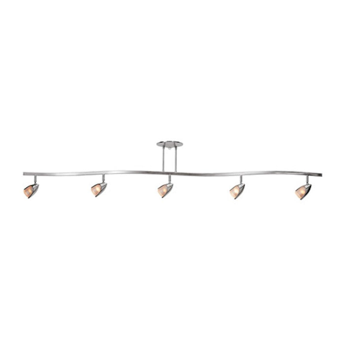 Access Lighting Comet 5 Light Semi-Flush, Brushed Steel
